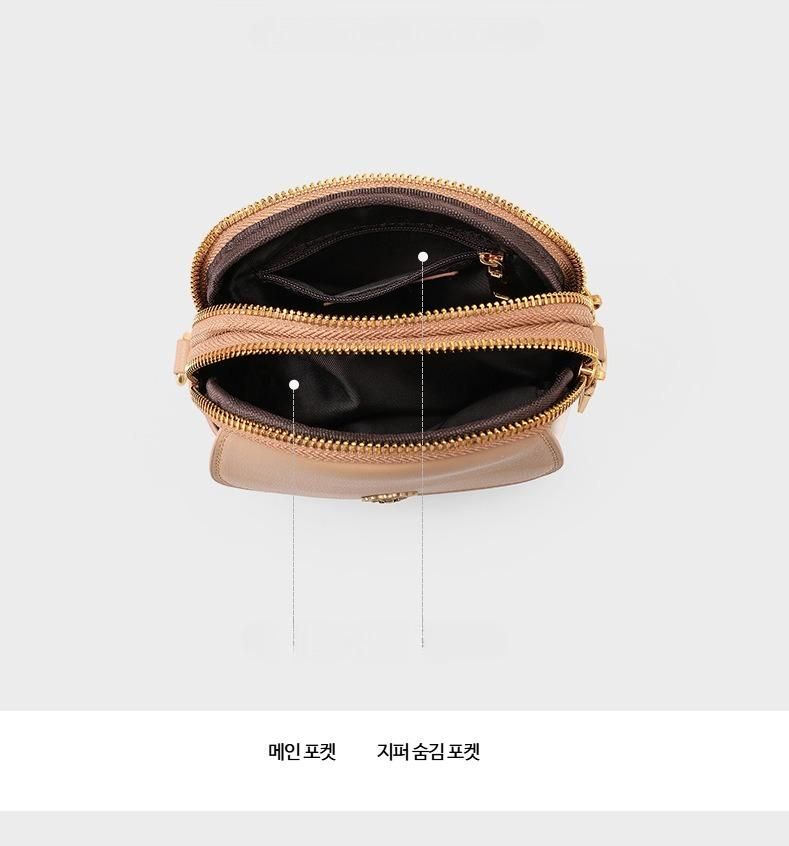 여성 미니 크로스백 심플한 디자인의 경량 메신저 가방 데일리 캐주얼 스타일 귀여운 여행용 깔끔한 외출용 이미지 7