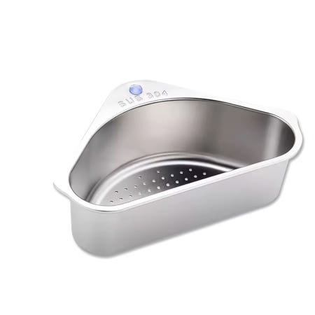 HICKIES/HICKIES 주방휴지통 싱크대 음식물 거름망 청결 스텐304 코너 바스켓 채반