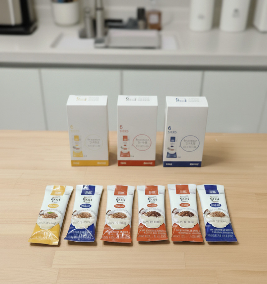 밀키트 한끼 스틱형 젓갈 3종 6개입 오징어 낙지 씨앗젓갈 도시락 등산 해외여행필수품 [원산지:상세설명에 표시]