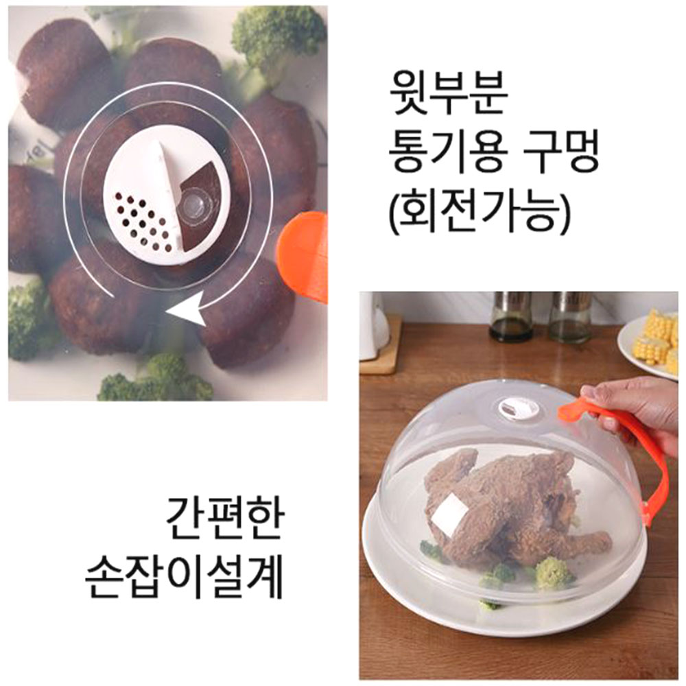플라스틱 전자렌지 덮개 통기성 투명 위생 안전 커버 - 상세 이미지 4