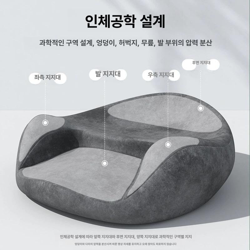 요가 명상 의자 방석 기도 휴식 경량 좌식 기도용 편안한 다기능 좌식의자 안락의자 스타리그레이 - 상세 이미지 3
