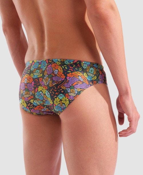 아레나 Flowery Skulls Swim Brief - 상세 이미지 3