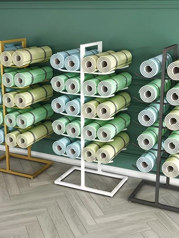 요가 매트 수납 랙 정리대 정리함 보관 거치대 수납함 대용량 블랙 싱글 40x27x130cm (5개) - 상세 이미지 3