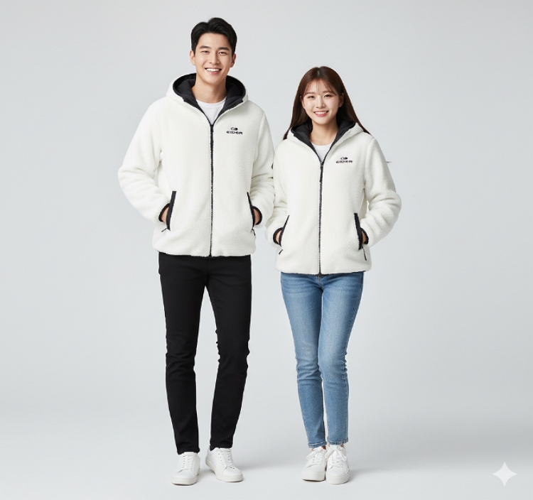 아이더 남여공용 겨울 커플룩 리버시블 양면성 아웃도어 패딩 다운점퍼 자켓 - 상세 이미지 3