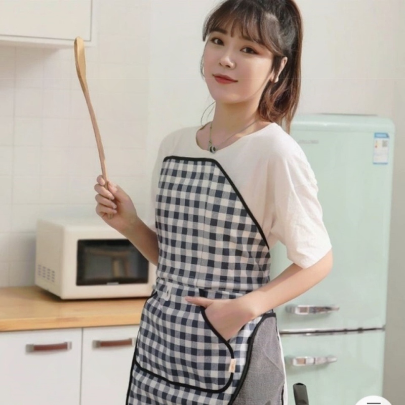 끈없는앞치마 와이어 조끼형 공방 원피스 원피스앞치마 카페앞치마 주방앞치마 바리스타앞치마 E76 클래식 네이비블루 - 상세 이미지 3