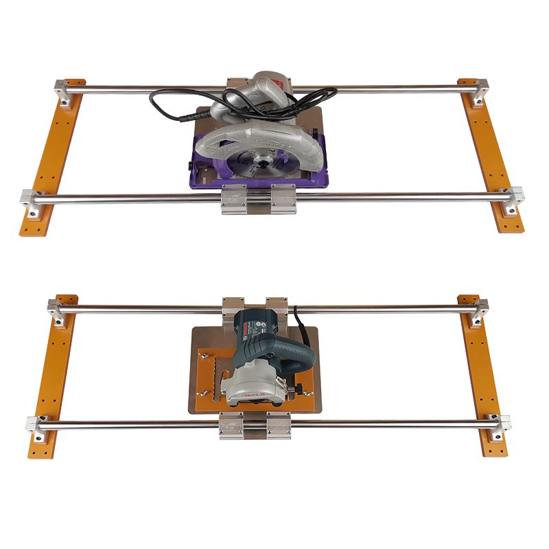 원형톱 슬라이드 레일 푸셔 가이드 조기대 목공 스틸 바닥+액세서리 - 상세 이미지 5