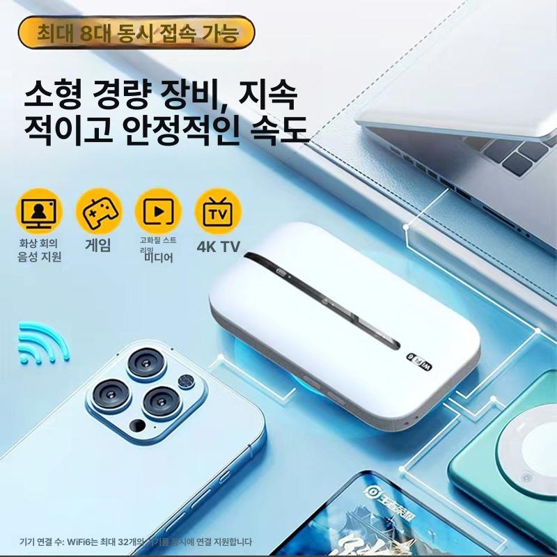 LTE 4G 미니 장착 공유기 와이파이 야외 네트워크 핫스팟 광대역 유심 여행용 모바일 SIM지원 쿼드 4G - 상세 이미지 3