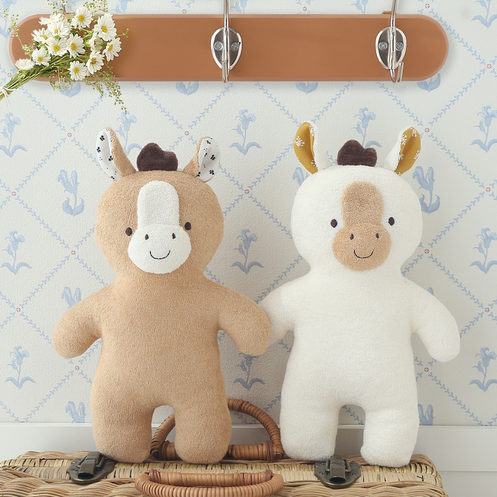 오가닉 아기 말 포포 애착 인형 만들기 임산부 태교바느질 아기용품 DIY