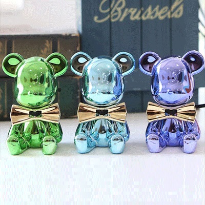 도그독 레인보우 크롬베어 차량용 방향제 명품 고급 자동차 베어브릭 디퓨저 블랙체리