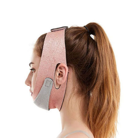 얼굴 브이라인 만들기 볼살보정 경락 마사지 턱밴드 그린