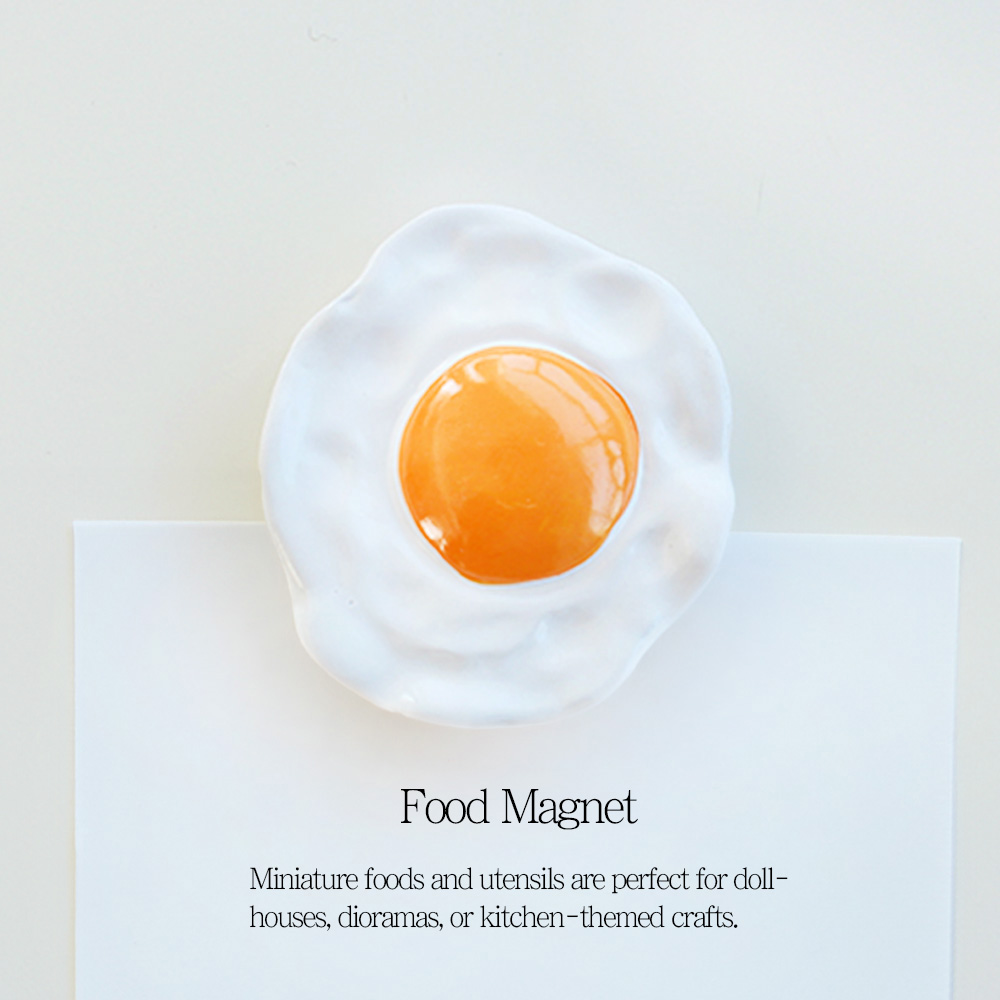 귀여운 미니어처 푸드 냉장고자석 마그넷 음식 마그네틱 계란 소품