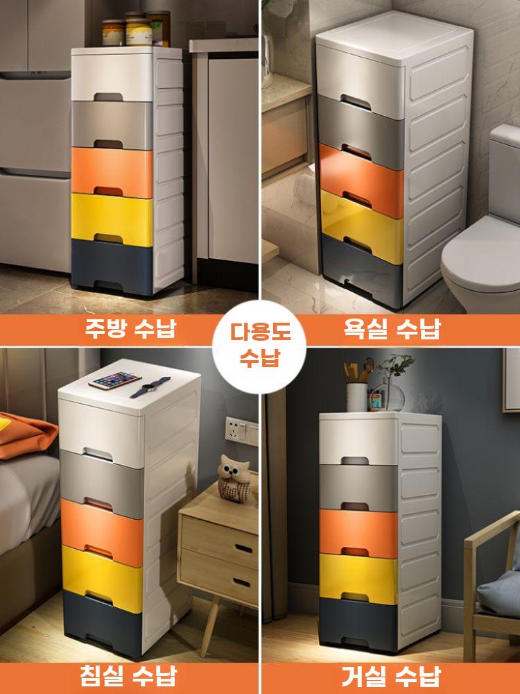 플라스틱옷수납장 서랍장 원룸 대형 옷장 드레스룸 안방 - 상세 이미지 4