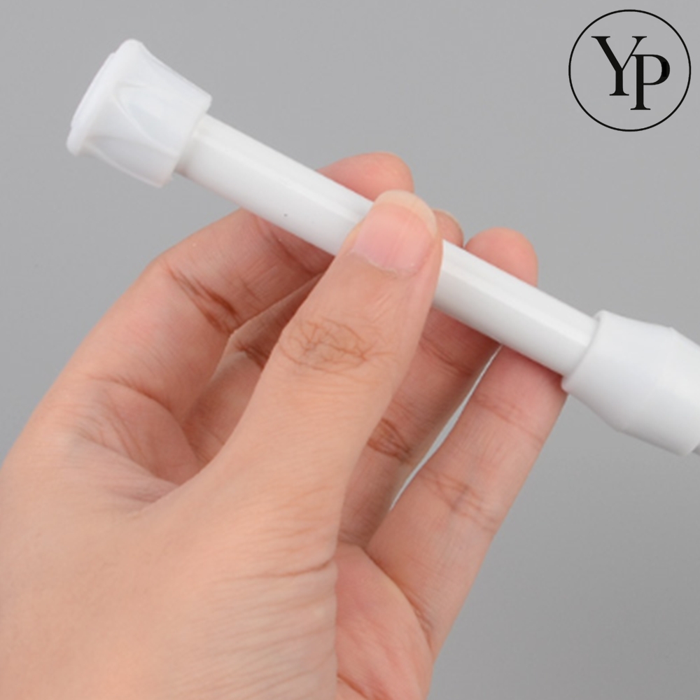 직선형 커튼봉 압축 지지대 가리개 옷장 행거 욕실 주방 탈의실 길이조절 레일 무타공 텐션