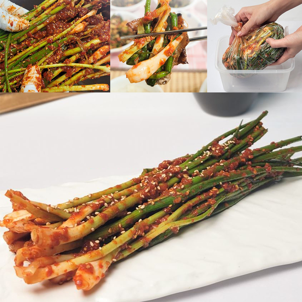 아삭한 수제 파김치 1kg 쪽파 무침 반찬 감칠맛 - 상품 이미지