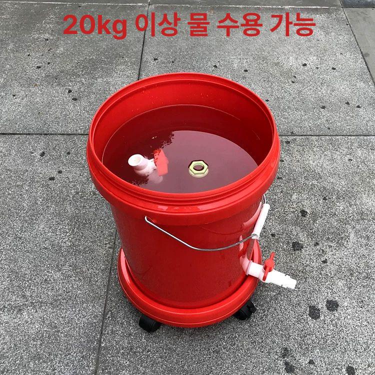 20l 말통 약수 자바라 대형물통 수도꼭지 농업 대형 기름통 생수 터물통 캠핑물통 블루 볼 밸브 수도꼭지 - 상세 이미지 4