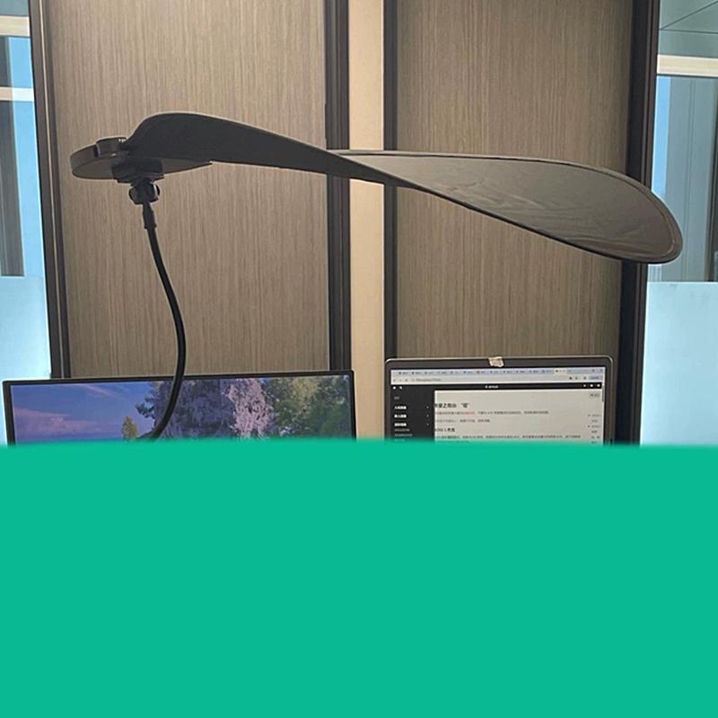 사무실 캐노피 나뭇잎 가림막 에어컨바람 햇빛 가리개 방직풍 흡착판 블랙 암막 빛 클립형 블루 - 상세 이미지 4
