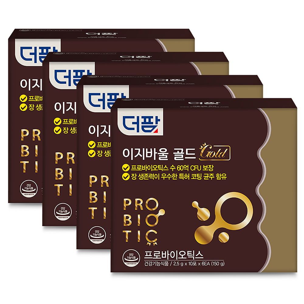 더팜 이지바울 골드 프로바이오틱스 유산균 60포, 4개 - 메인 이미지