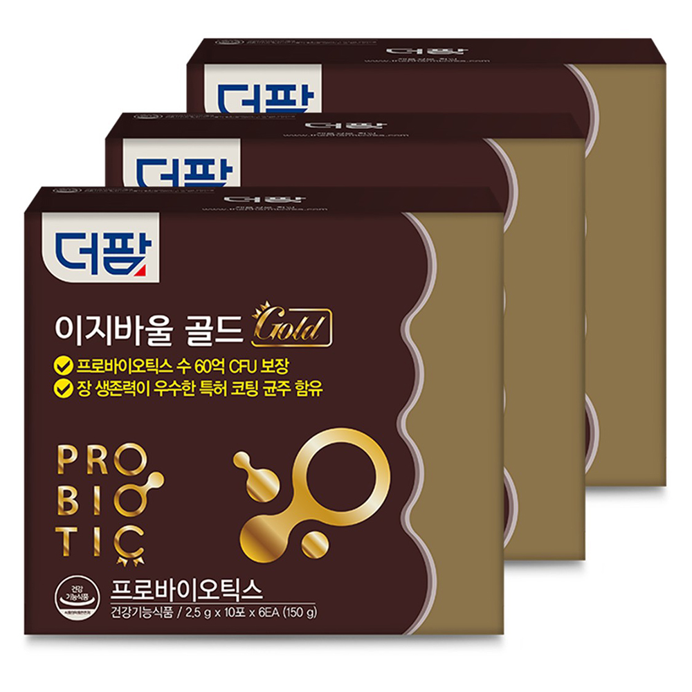 더팜 이지바울 골드 프로바이오틱스 유산균 60포, 3개 - 메인 이미지