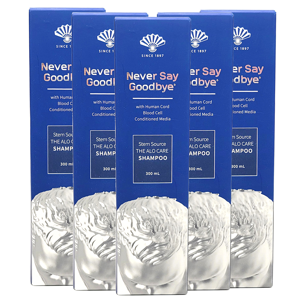 동화약품 네버세이굿바이 스템소스 더 알로케어 샴푸 탈모완화 기능성 300ml, 5개 - 상품 이미지