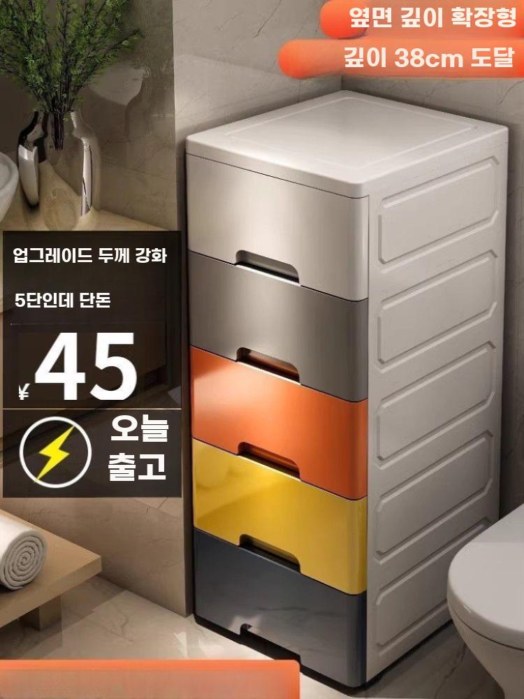 플라스틱옷수납장 서랍장 원룸 대형 옷장 드레스룸 안방 - 상세 이미지 2