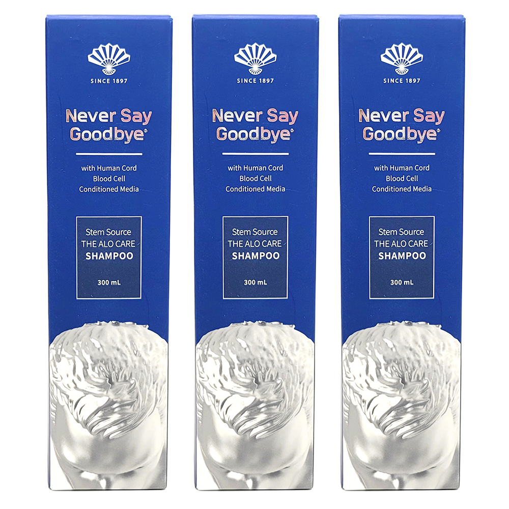 동화약품 네버세이굿바이 스템소스 더 알로케어 샴푸 탈모완화 기능성 300ml, 3개 - 상품 이미지