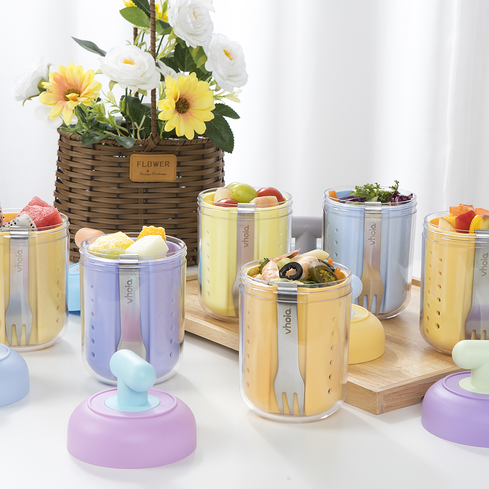 [1+1] 보이오 후르츠팟 과일 샐러드 밀프랩 용기 도시락통 미니 토글 푸르트 컵 제품 이미지