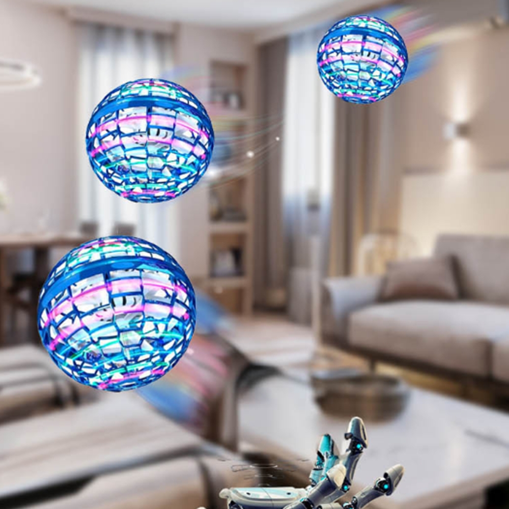 어린이날 선물 리턴볼 UFO 미니 LED 팽이 드론 - 상품 이미지