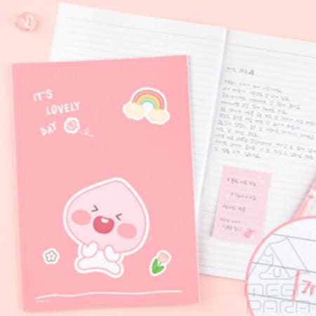 도하름 리틀프렌즈 러블리 제본노트 어피치 10개 수학연습장 학원노트