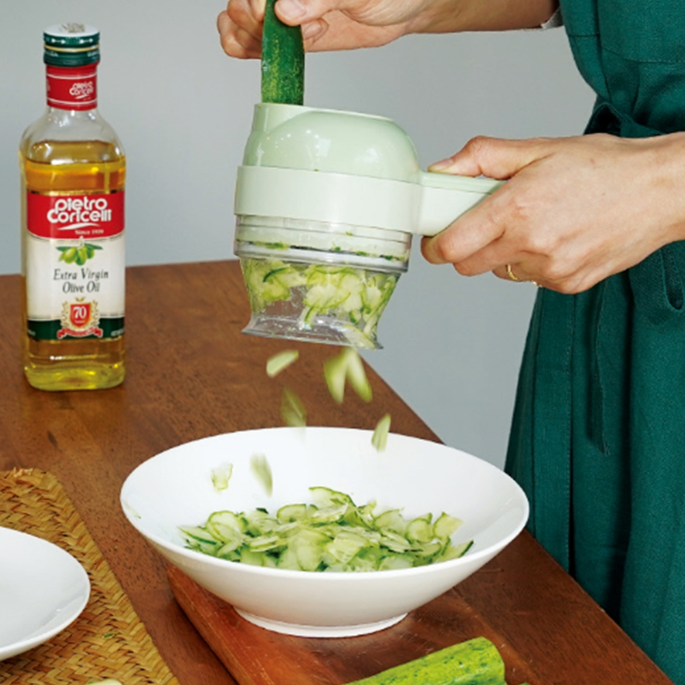 전동 야채 다지기 슬라이서 마늘 채소 고기 이유식 채썰기