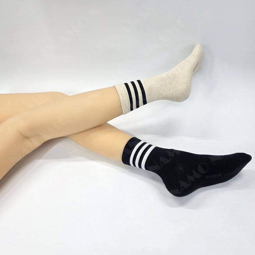 보이런던 여성 삼선포인트 중목양말 6켤레 - 상세 이미지 4