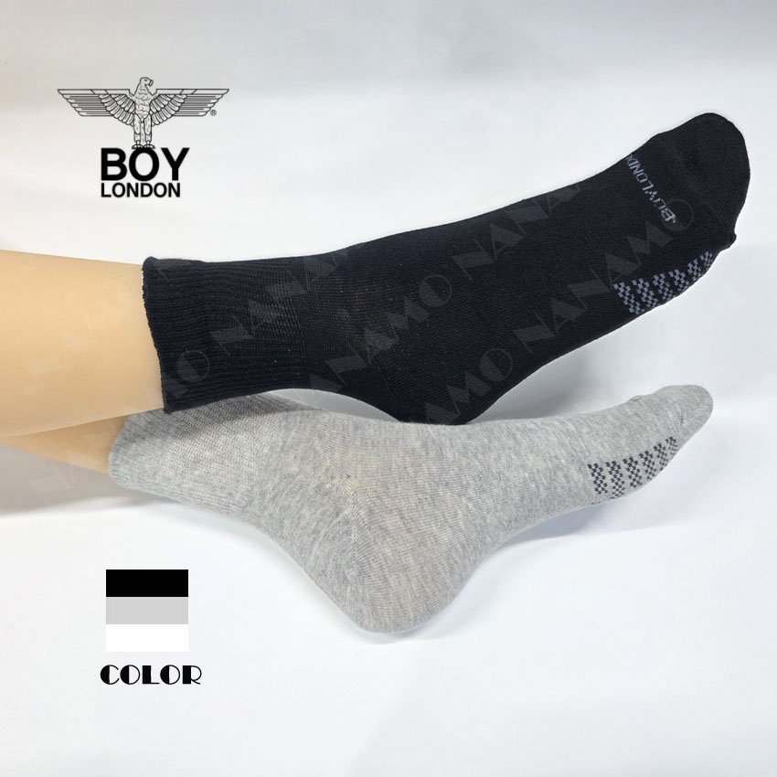 보이런던 남성 발등포인트 중목 양말 6켤레 - 상품 이미지