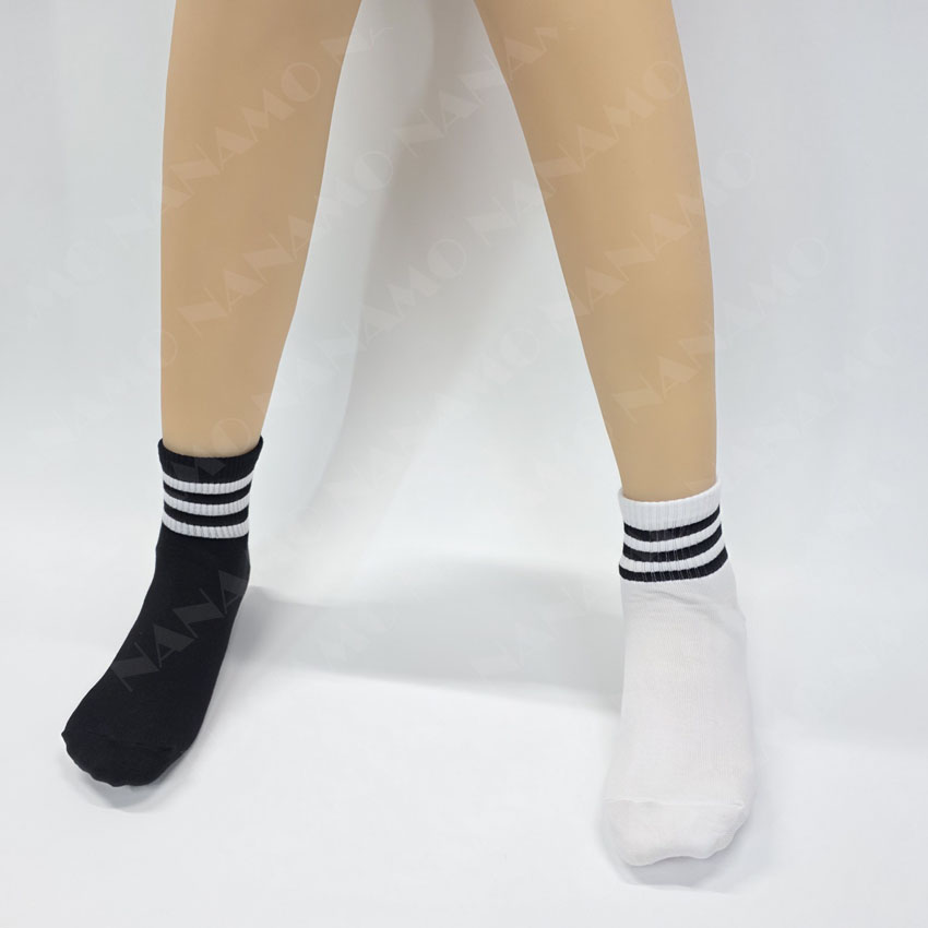 보이런던 여성 삼선 포인트 발목양말 6켤레 이미지 8