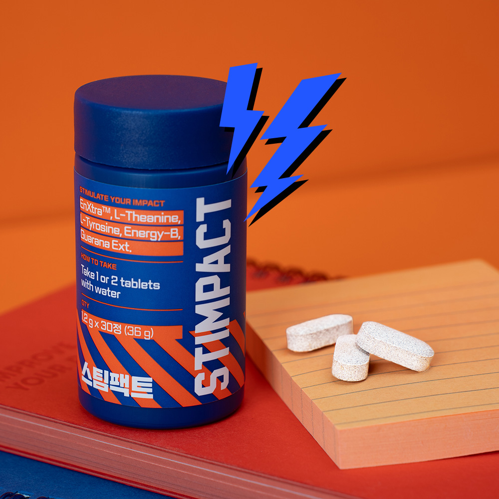 스팀팩트 국내생산 과라나 카페인 타블렛 테아닌 비타민B 활력 체력 누트로픽 잠깨는 몰입 제품 이미지