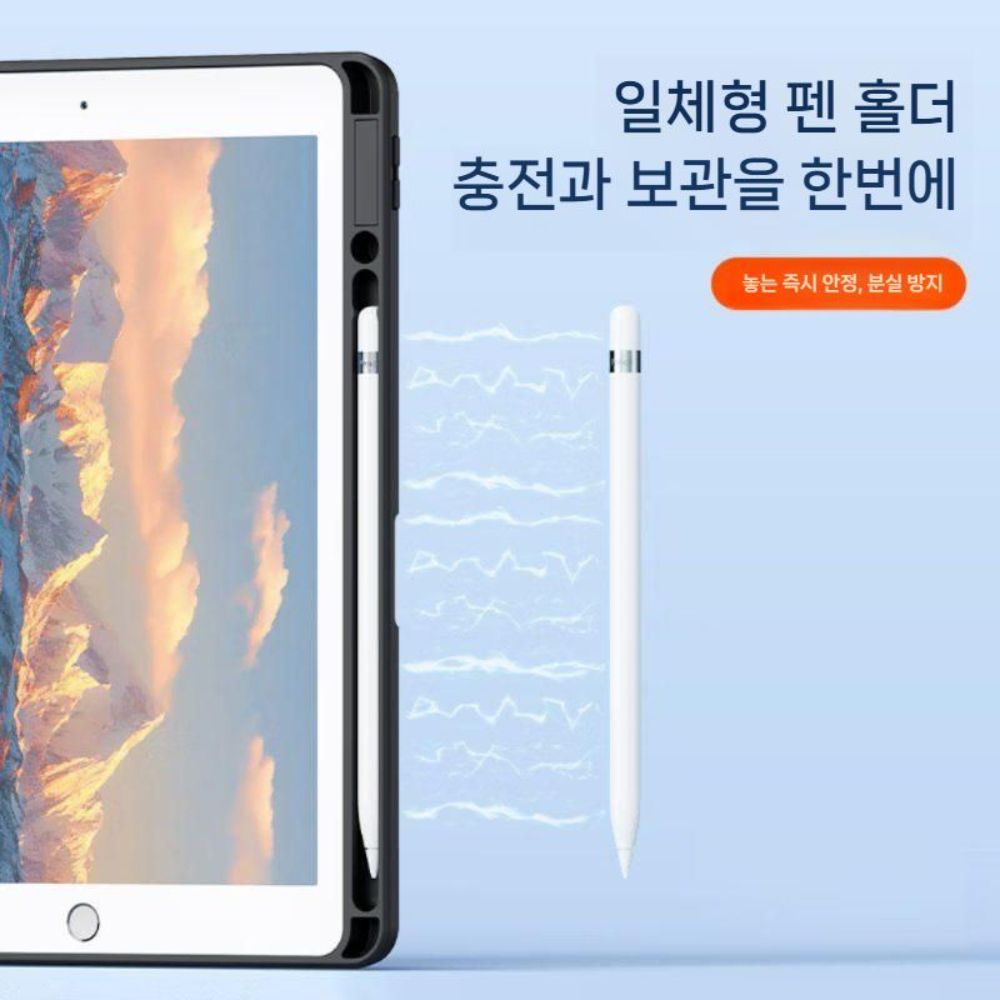 갤럭시탭 s10 라이트 케이스 태블릿 마그네틱 회전 거치대 s펜 슬롯 가죽 커버 - 상세 이미지 4
