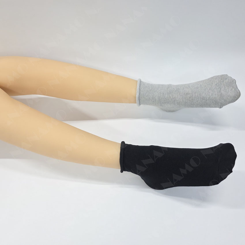 보이런던 여성 무압박 무지 돌돌이 중목 양말 6켤레 - 상세 이미지 5