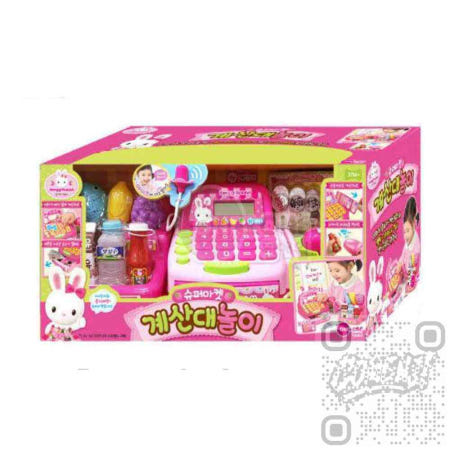 컴엔제이 콩지래빗 슈퍼마켓 계산대놀이 어린이선물 약국에서파는장난감