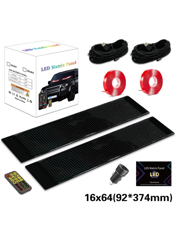 차량용 LED 스마트 데빌아이 스크린 앱 블루투스 광고용 - 상세 이미지 5