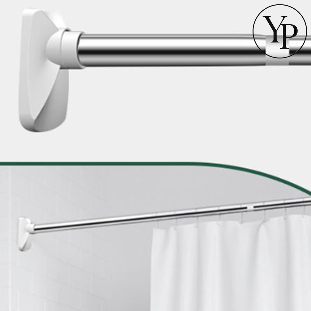 무타공 압축 봉 길이 조절 선반 수건 빨래 걸이 옷장 행거 커튼 걸이 거치대