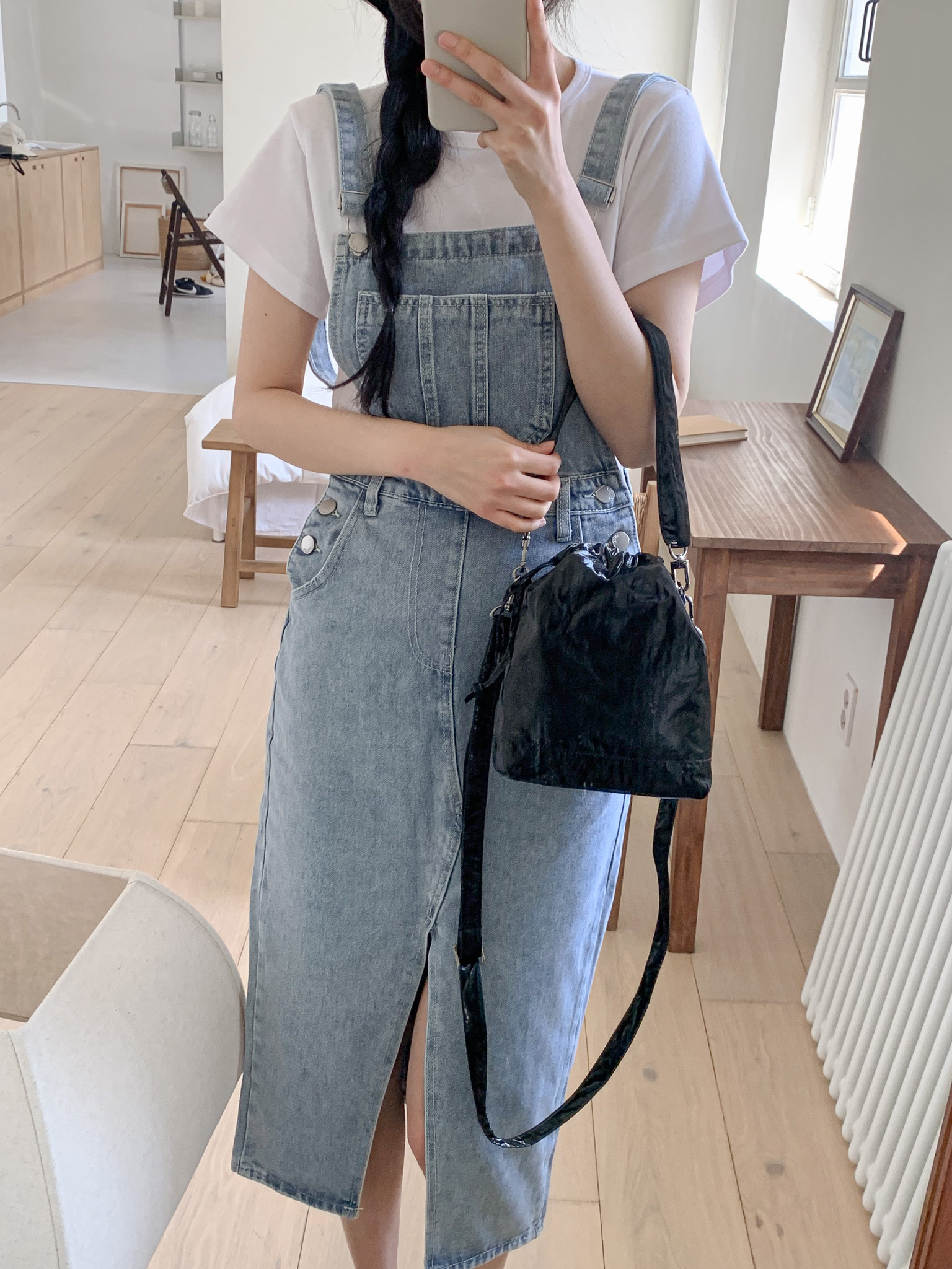 베러앤베러 스트링미니백 복조리백 복주머니가방 나일론 숄더백 이미지 2