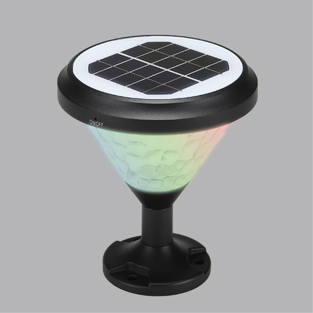 LED 태양광 잔디등 모래시계 S-101 RGB 문주등 정원등 팩겸용 비츠온 - 상품 이미지