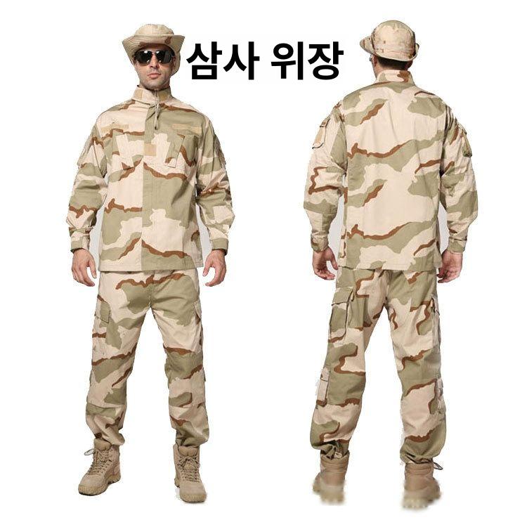 미군특전사복 여성 남성 팬츠 훈련복 정글 상하세트 호크 카모플라주 위장 아미그린 XS - 상세 이미지 5
