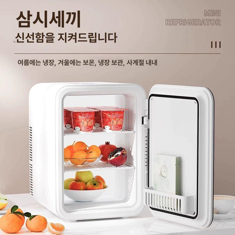 미니냉장고 차량 및 가정용 강화 유리 패널 디지털 온도 조절 냉장고 냉장냉동 듀얼시스템 18L 프리미엄 빠른 5중 - 상세 이미지 5