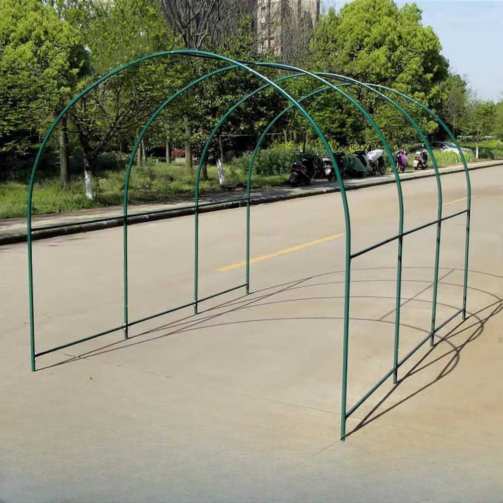 비닐하우스 터널형 프레임 텃밭 재배 비가림 구조물 5x2.15x2.2m (비닐 포함) - 상세 이미지 5