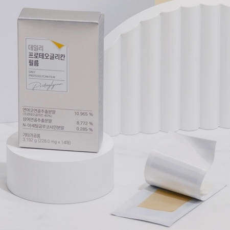 티케이마켓 관절연골관리 프로테오글리칸 필름 14매 구강필름형 글루코사민 MSM 히알루손산