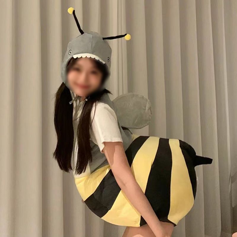 꿀벌 코스튬 인형옷 성인 여성 축제 파티 복장 S (권장 150-170cm) - 상세 이미지 2