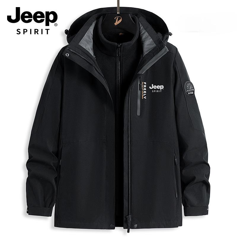 Jeep SPIRIT 바람막이점퍼 (여성) 3in1 완벽방수 기모안감 탈부착 야상 등산복 오염방지 낚시 잠바 지프 - 상세 이미지 2