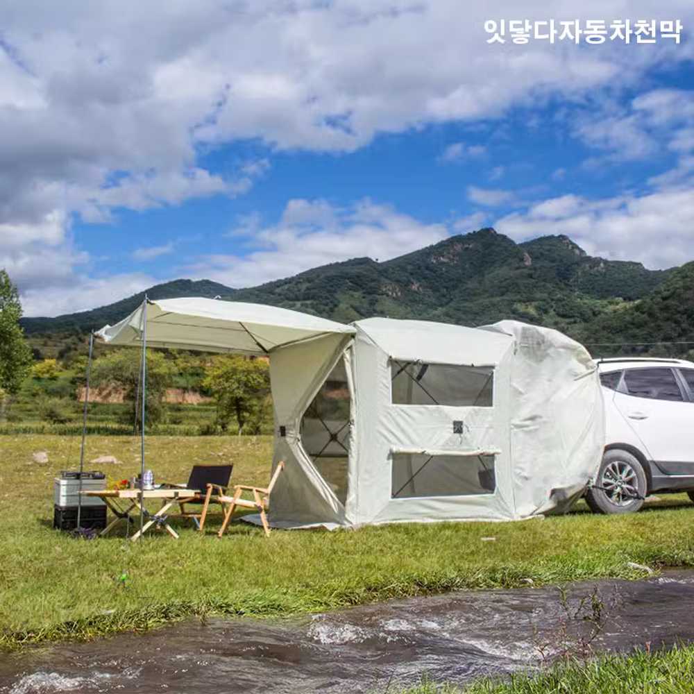 꼬리텐트 카텐트 카크닉 차량용 모기장 그늘막 돔 패키지 1 - 상세 이미지 4