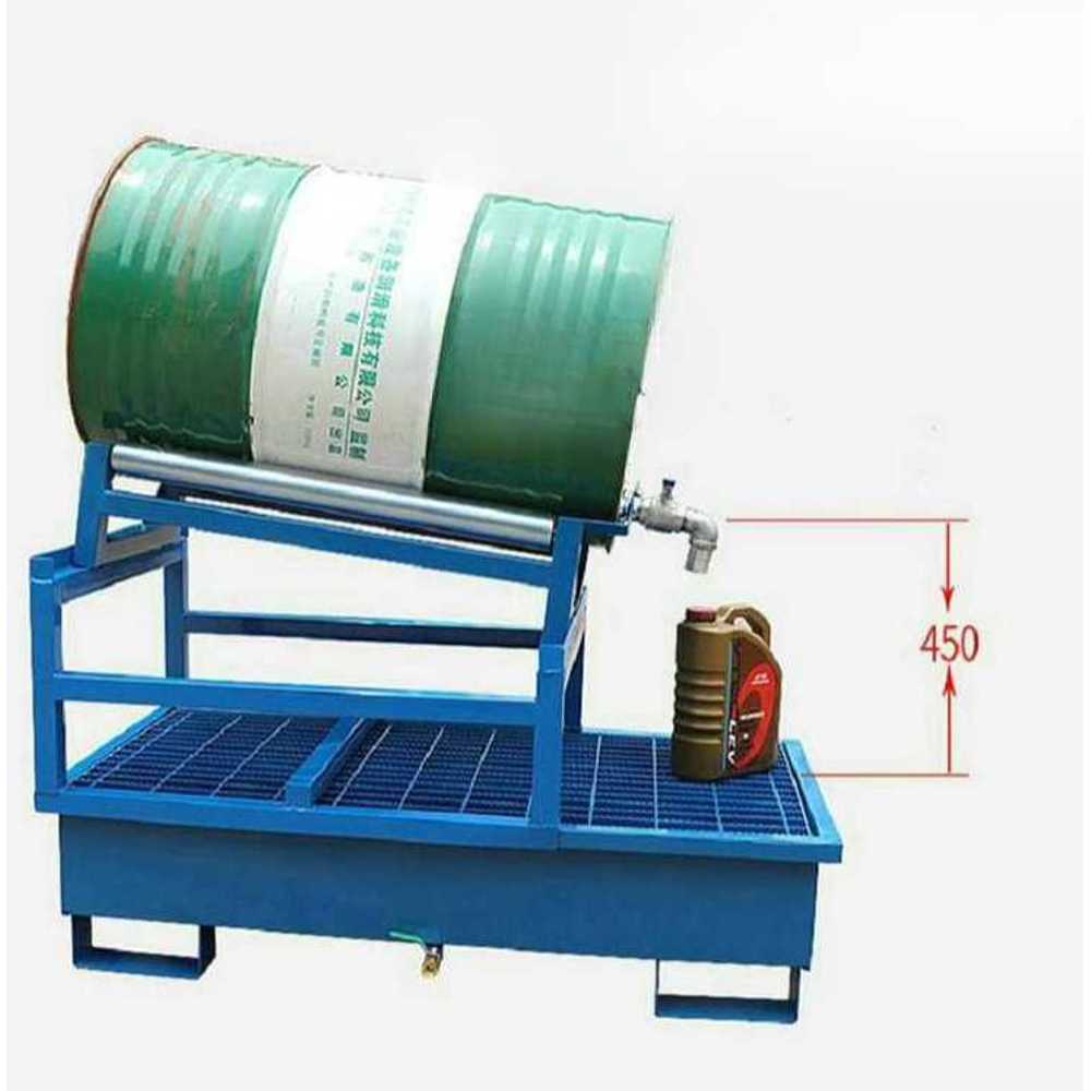 강철 드럼통 거치대 공장 작업용 안전 배럴 스탠드 블루 싱글 - 상세 이미지 5
