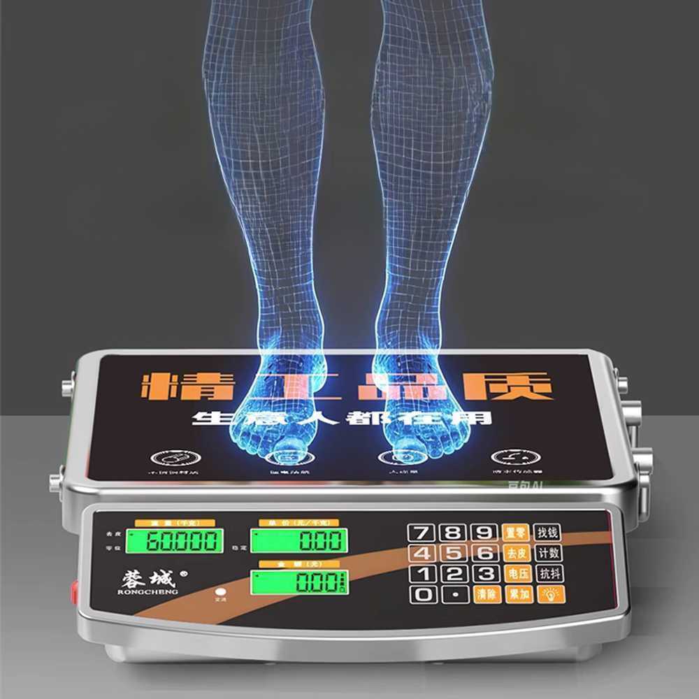 식품 계량기 무선 전자저울 주방용 다기능 베이킹기 60kg 리튬 배터리 (레드) - 상세 이미지 5