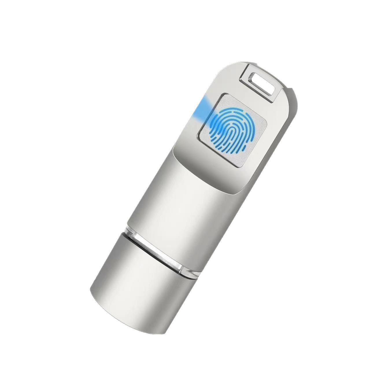 지문인식 대용량 USB 메모리 타입C 휴대폰 컴퓨터용 실버 중국어 버전 16GB - 상세 이미지 5
